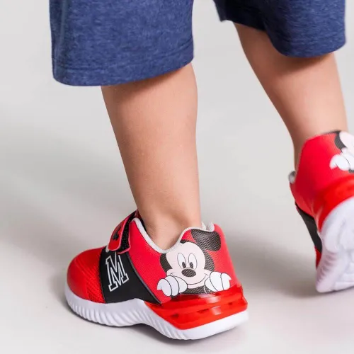 P6973R Αγορίστικο Sneakers DISNEY MICKEY MOUSE Κόκκινο