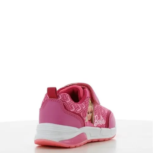 P6987P Κοριτσίστικο Sneakers Με Φωτάκια DISNEY Barbie Ροζ