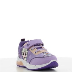 P6993L Κοριτσίστικο Sneakers με Φωτάκια DISNEY FROZEN Λιλά
