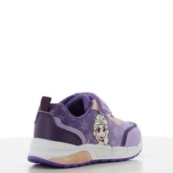 P6993L Κοριτσίστικο Sneakers με Φωτάκια DISNEY FROZEN Λιλά