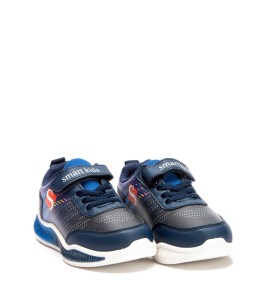 P7012BL Boy's Sneakers  With Lights SMART KIDS Blue P7012BL Boy's Sneakers  With Lights SMART KIDS Blue
