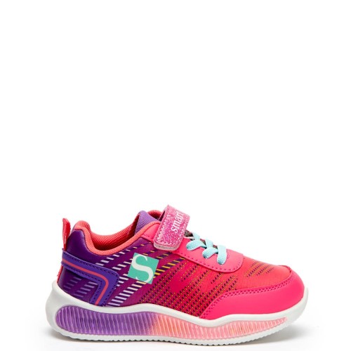 P7012F Κοριτσίστικο Sneakers Με Φωτάκια SMART KIDS Φουξ P7012F Κοριτσίστικο Sneakers Με Φωτάκια SMART KIDS Φουξ