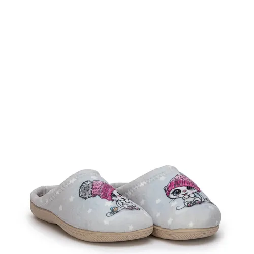 P7020GR Κοριτσίστικο Παντοφλάκι VESNA Γκρι P7020GR Κοριτσίστικο Παντοφλάκι VESNA Γκρι