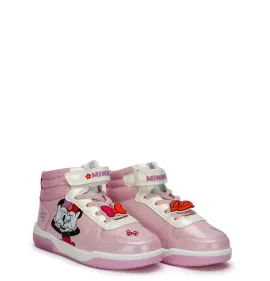 P7022P Κοριτσίστικο Sneakers Με Φωτάκια DISNEY MINNIE Ροζ