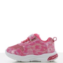P7034F Κοριτσίστικο Sneakers LEOMIL UNICORN Με Φωτάκια Φουξ