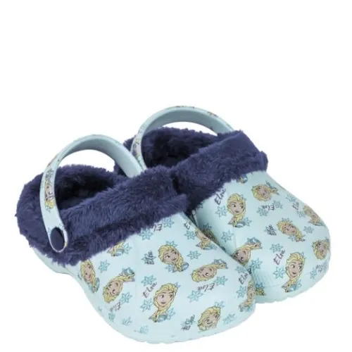 P7039S Κοριτσίστικο Σαμπό-Παντοφλάκι DISNEY FROZEN Σιέλ