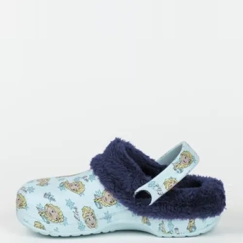 P7039S Κοριτσίστικο Σαμπό-Παντοφλάκι DISNEY FROZEN Σιέλ