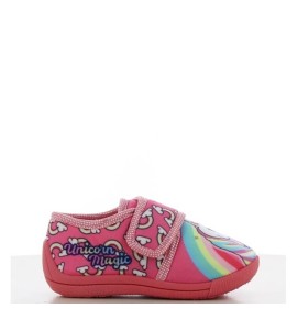 P7050P Κοριτσίστικο Παντοφλάκι DISNEY UNICORN Ροζ