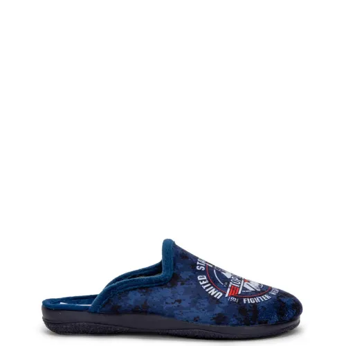 P7051BL Boy's Slippers ADAM'S SHOES Blue