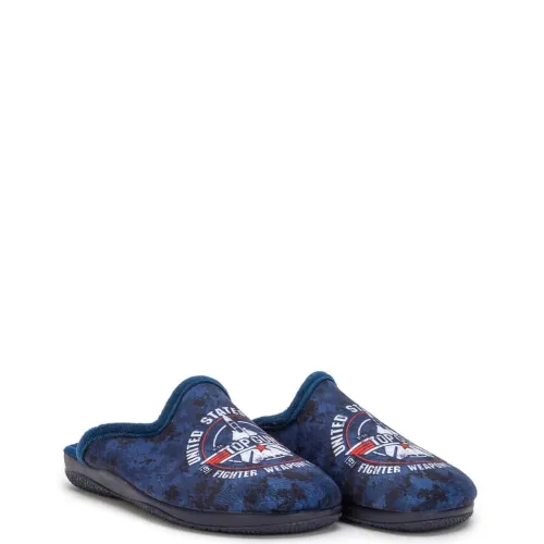 P7051BL Boy's Slippers ADAM'S SHOES Blue