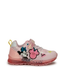 P7072P Κοριτσίστικο Sneakers Με Φωτάκια DISNEY MINNIE Ροζ
