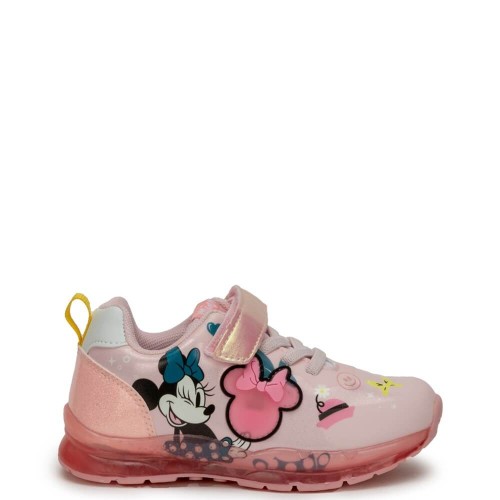P7072P Κοριτσίστικο Sneakers Με Φωτάκια DISNEY MINNIE Ροζ