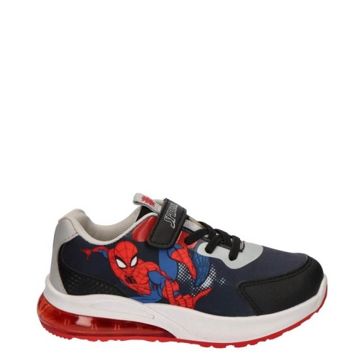 P7074B Αγορίστικο Sneakers Με Φωτάκια DISNEY SPIDERMAN Μαύρο
