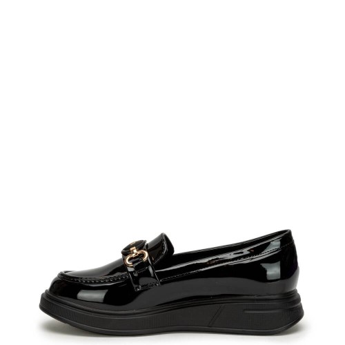P7075B Κοριτσίστικο Loafers ZAK SHOES Μαύρο