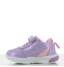 P7084L Κοριτσίστικο Sneakers LEOMIL LILO &amp; STITCH Με Φωτάκια Λιλά