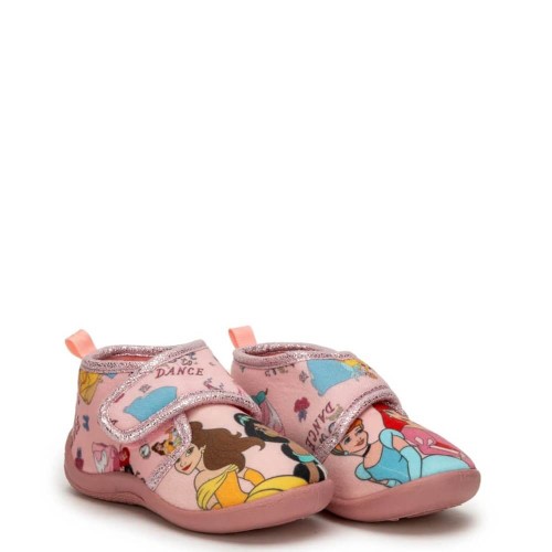 P7086P Κοριτσίστικο Παντοφλάκι DISNEY PRINCESS Ροζ