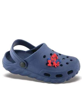 P843BL Αγορίστικο Σαμπό Θαλάσσης CUBANITAS SPIDERMAN Μπλε