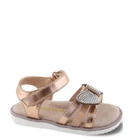 P895CO Κοριτσίστικο Ανατομικό Πέδιλο SMART KIDS Χαλκός