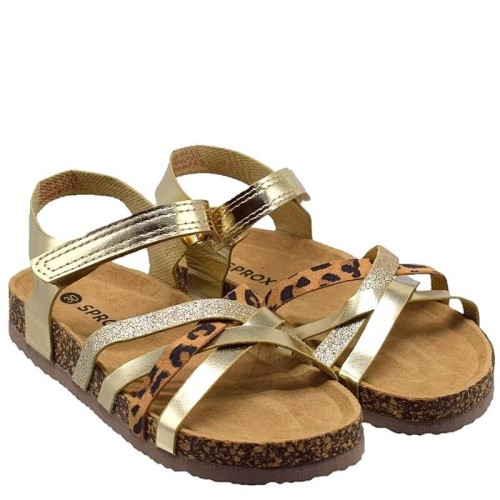 P915G Girl's Anatomical Sandals SPROX Gold P915G Girl's Anatomical Sandals SPROX Gold