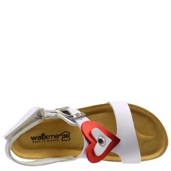 P928W Girl's Anatomical Sandals WALKME White