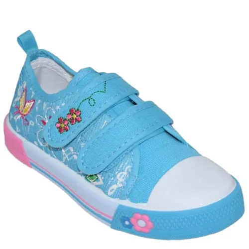 P983LB Κοριτσίστικο Sneakers NELLAKINES Σιέλ