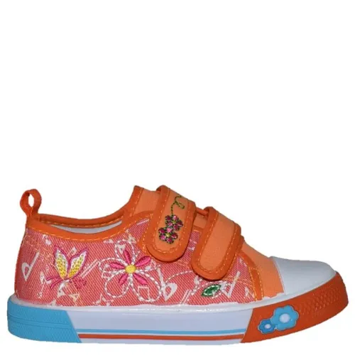 P983OR Κοριτσίστικο Sneakers NELLAKINES Πορτοκαλί