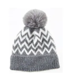 G7773GR Γυναικείος Σκούφος Verde Γκρι