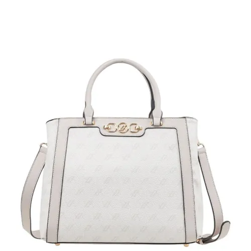 G2002I Hand Bag VERDE Ivory