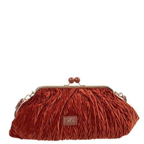 G7590C Τσάντα Χειρός Verde Κάμελ