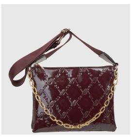 G7666BO Τσάντα Χειρός-Χιαστί Verde Μπορντό