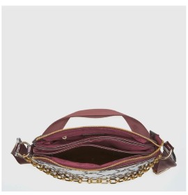 G7666BO Τσάντα Χειρός-Χιαστί Verde Μπορντό