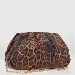 G7797L Τσαντάκι VERDE Animal Print