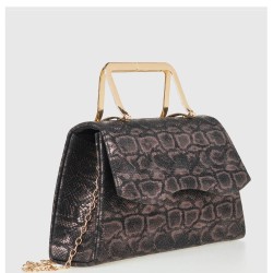 G7806S Τσαντάκι VERDE Animal Print