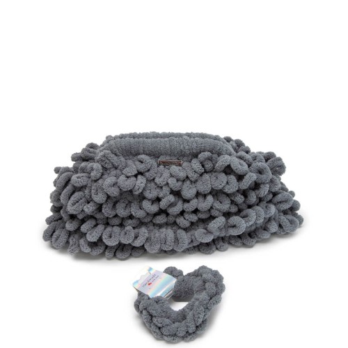 G7829GR Handmade Hand Bag Grey G7829GR Handmade Hand Bag Grey