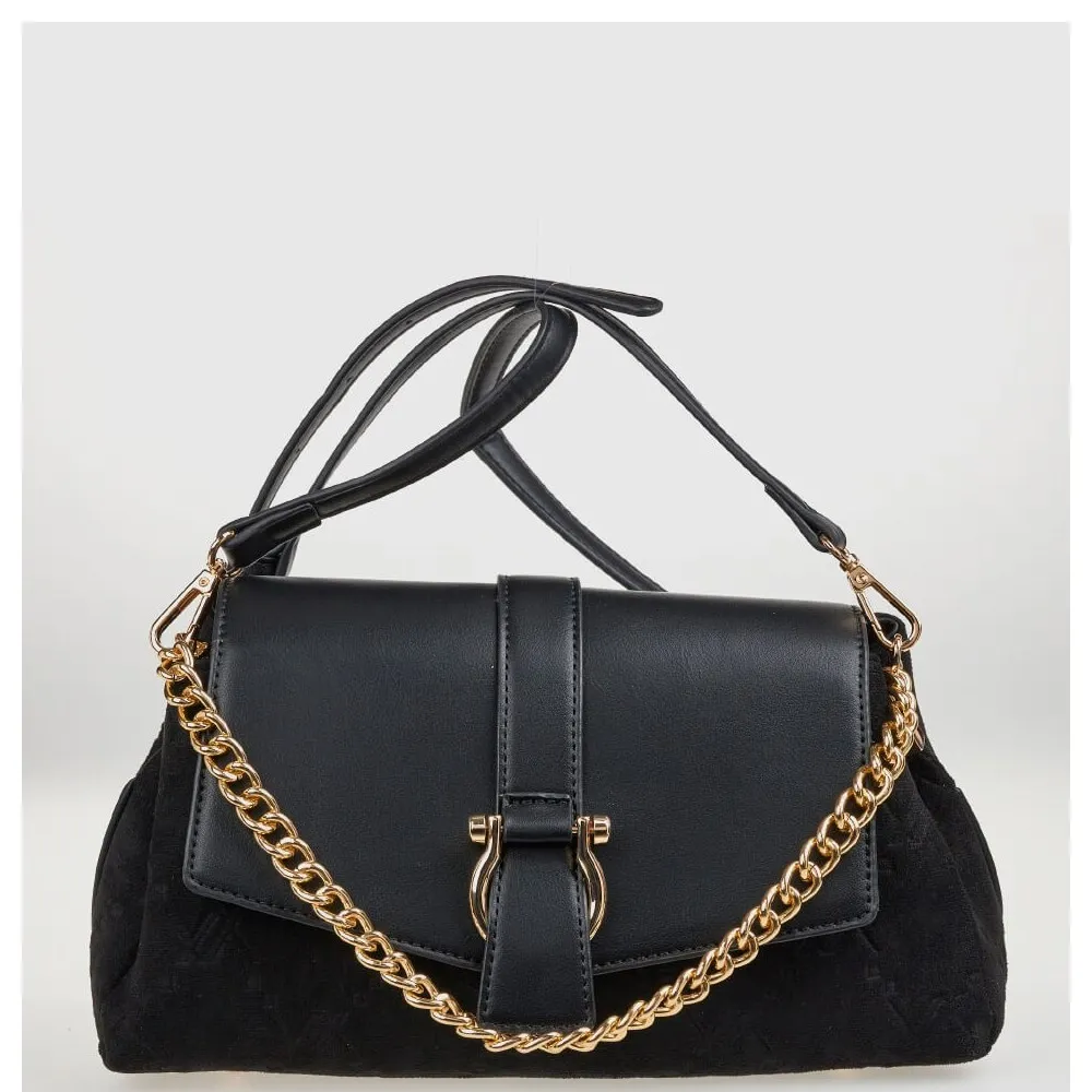 G7869B Τσάντα Χειρός-Χιαστί VERDE Μαύρο G7869B Τσάντα Χειρός-Χιαστί VERDE Μαύρο