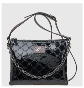 G7873B Τσάντα Χειρός-Χιαστί VERDE Μαύρο