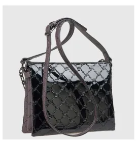 G7873B Τσάντα Χειρός-Χιαστί VERDE Μαύρο