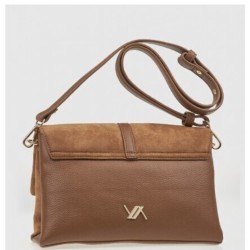 G7887C Τσάντα Ώμου-Χιαστί VERDE Κάμελ