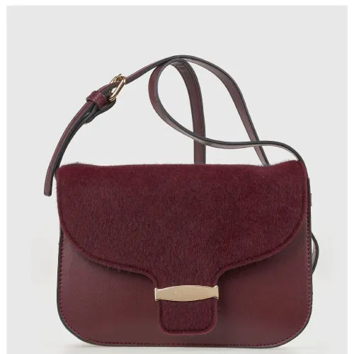 G7891BO Τσάντα Ώμου-Χιαστί VERDE Μπορντό