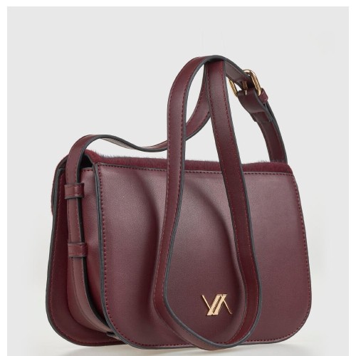 G7891BO Τσάντα Ώμου-Χιαστί VERDE Μπορντό