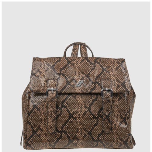 G7915AS Σακίδιο Πλάτης VERDE Animal Print Snake