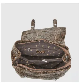 G7915AS Σακίδιο Πλάτης VERDE Animal Print Snake