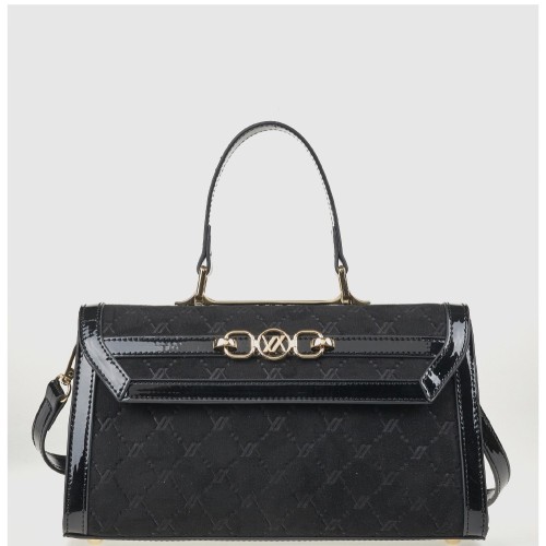 G7926B Τσάντα Χειρός-Χιαστί VERDE Μαύρο