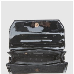 G7926B Τσάντα Χειρός-Χιαστί VERDE Μαύρο